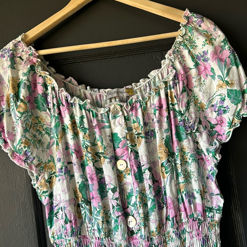 Figueroa & Flower Floral Dress Size Large EUC